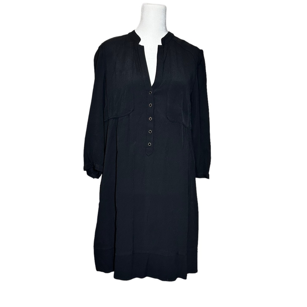 Maeve Black Midi Dress